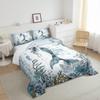 Feelyou Girls Mermaid Comforter Twin Size Ocean Life Sea Animal Comforter Set for Kids Boys Girls Children Fish Scales Bedding Set Microfiber Room Decor Pastel Duvet Set 2Pcs view 4