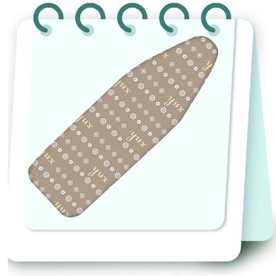 FIEZFEAT 36x12in 43x13in 48x16in Ironing Board Cover, Scorch Resistant, Replacement Iron Board Cover and Pad, Durable Home Decorations, Easy to Install(Color:B,Size:36x12in/91x31cm)