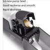 SUREK Plastic Soap Dispenser Wall Mount Shower Dispensers Manual Lotion Dispenser Bottle Black for Bathroom Refillable, 3 Chamber view 3