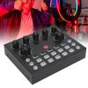 Live Sound Card, Dual Channel Sound Mixer Adjustable Bass Treble, Live Broadcast Sound Card Audio Mixer with Dual Microphone Ports for Streaming view 3
