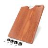 Brosisincorp Solid Sapele Wood Cutting Board - Large 15.74" x 11.81" x 1.18" Thick, Non-Toxic, Heavy-Duty Butcher Block with Rubber Feet for Kitchen view 1