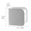 Napkin Holder Wall-Mounted Multi-Function Paper Towel Box Pump Feed Carriage Paper Towel Box Kitchen Bathroom Paper Towel Storage Box Creative Tissue Box Napkin Dispenser(Color:A) view 2