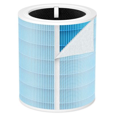 Core 600S Smoke Remover Replacement Filt-er Compatible with LEVOIT Core 600S/ Core 600S-P Air Purifi-er, 4-in-1 HEPA and Activated Carbon Filt-er, Core 600S-RF-SR, Blue
