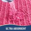 Arotive Luxury Bathroom Rugs 24x16, Extra Soft Thick Absorbent Shaggy Chenille Bath Rugs, Non-Slip Machine Wash Dry, Bath Mats for Bathroom Floor, Tub and Shower, Home Decor Accessories, Deep Pink view 4