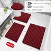 Arotive Luxury Chenille Bathroom Rug Mat, Extra Soft Thick Absorbent Shaggy Bath Rugs, Non-Slip Machine Wash Dry, Plush Bath Mats for Bathroom, Shower and Tub, 47x24, Red view 2