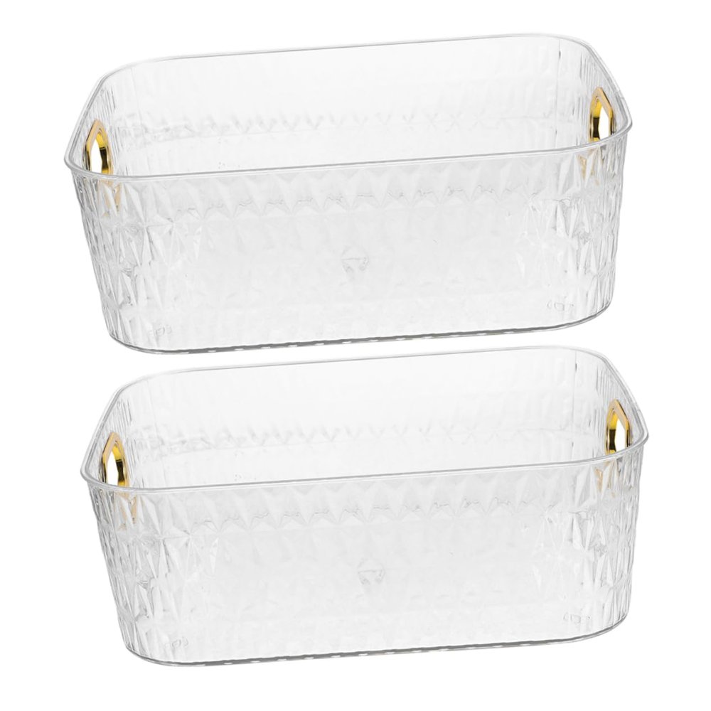 Alipis 2pcs Makeup Organizer Versatile Countertop Storage for Cosmetics and Skincare Elegant Bathroom Vanity Organizer for Daily Use and Kitchen Essentials