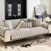 Herringbone Sofa Cushion Covers Chenille Fabric Sofa Covers 1/2/3 Seater Thick Textured Couch Slipcover for Living Room Non Slip Furniture Protector view 1