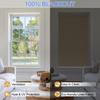 Doing-X 100% Blackout Roller Shades for Windows Linen Fabric Cordless Roller Blinds with Cassette Valance Thermal Insulated Room Darkening Window Shades for Home Office Bedroom(24.5" W x 86" H) Brown view 4