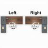 NIUYAO L-Shape Executive Computer Desk with Drawers - Brown/Grey Modern Writing Table - 63" L x 71" W x 29.5" H (Left) view 4