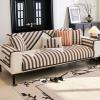 Herringbone Sofa Cushion Covers Chenille Fabric Sofa Covers 1/2/3 Seater Thick Textured Couch Slipcover for Living Room Non Slip Furniture Protector, 70X150cm, Curry view 1