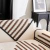 Herringbone Sofa Cushion Covers Chenille Fabric Sofa Covers 1/2/3 Seater Thick Textured Couch Slipcover for Living Room Non Slip Furniture Protector, 70X150cm, Curry view 3