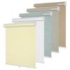 Doing-X 100% Blackout Roller Shades for Windows Linen Fabric Cordless Roller Blinds with Cassette Valance Thermal Insulated Room Darkening Window Shades for Home Office Bedroom(23" W x 96" H) Beige view 1
