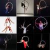 Chirp Wheel Yoga Back Wheel Women Aerial Yoga Hoop for Flexibility Training, 80 90 100 cm Circus Aerial Equipment for Acrobatic Gymnastics, Yoga Fitness Hoop for Gym Dancing Studio(Size:3mm Ceiling An view 3