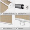 Doing-X 100% Blackout Roller Shades for Windows Linen Fabric Cordless Roller Blinds with Cassette Valance Thermal Insulated Room Darkening Window Shades for Home Office Bedroom(30" W x 92" H) Brown view 3