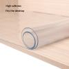 PVC Clear Table Protector1.5mm Thick Transparent Plastic Desk Cover,Clear Vinyl Table Padfor Dining Room Table Non-Slip Desk Pad for Coffee Table/Writing Desk Floor Pad(Size:130x140cm/51.2x55.1in) view 3