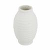 T2 Concept Textured Terracotta Flower Vase with Natural White Finish, Coastal Accent Vase, for Living Room, Entryway, Bedroom, Office, 9.5 x 16 view 1