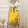 QIYIRO 10Pcs Fruits Reusable Grocery Shopping Tote, Women Grocery Tote Bag Foldable Travel Tote Bags Cute Reusable Grocery Bag view 2