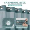 eachope SeawedGreen Long No Hook Waffle Weave Shower Curtain with snap-in Liner Replacement, 230GSM Waterproof Fabric Hotel Shower Curtain Set for Bathroom, Through Mesh Top Window,71Wx80H view 4