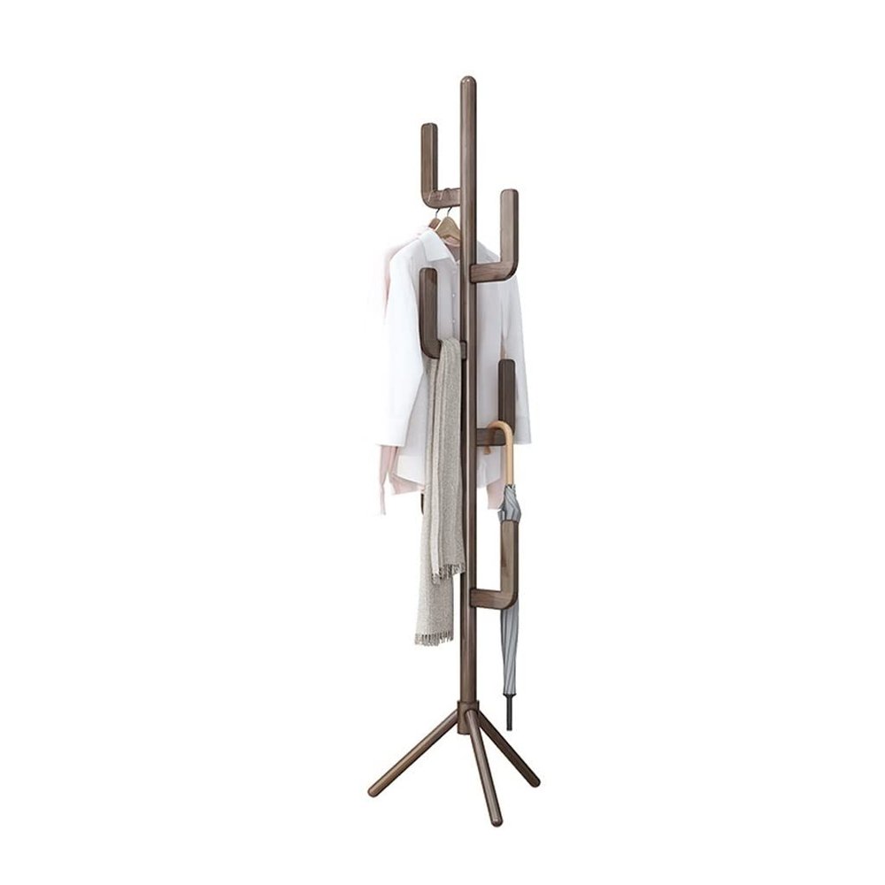 DRORON Coat Rack Freestanding Household Floor Coat Rack Single Pole Standing Coat Rack Tripod Floor Coat Rack Bedroom Living Room Corner Coat Rack Tree Hanger Clothes Racks For Hanging Clothes