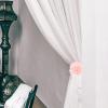 PRETYZOOM Peony Curtain Tieback Buckle Decorative Curtain Holder for Home Office Strong Clamping Force Easy to Use for Drapes Elegant Design view 3