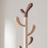 DRORON Hall Trees Coat Racks Wooden Tree Coat Rack Stand 8 Hooks Free Standing Solid Coat Hanger Stand for Clothes, Suits, Accessories Coat Rack Freestanding B view 4