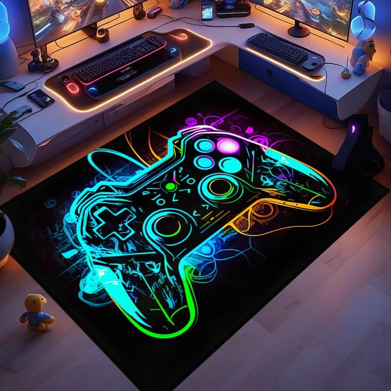 DGRUIHONG Gaming Rug - Gamer Carpet for Game Room Boys Bedroom - 60x40 inches, Style5