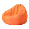 Hiseng Solid Colour Bean Bag Chair, Sofa Cover No Filler, Bean Bag for Adults Kids, Stuffed Toys Storage Cover Washable Bean Bag Cover for Indoor Outdoor (M,Orange) view 1