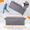 NettyPro Rolling Cushion Storage Bags with Wheel and Handle, Large Storage Container for Furniture Pillow Christmas Tree 7.5 Ft, 50 x 15 x 25 Inch, Grey view 4