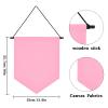 Fnaobai Wall Hanging Brooch Organizer Storage Board Colorful Enamel Pin Badge Canvas Display Banner Earrings Case Collection Holder 12.6x10in(Not Include Any Accessories) (Pink) view 2