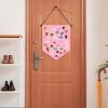 Fnaobai Wall Hanging Brooch Organizer Storage Board Colorful Enamel Pin Badge Canvas Display Banner Earrings Case Collection Holder 12.6x10in(Not Include Any Accessories) (Pink) view 4