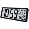 KMMKGG 15" Large Digital Wall Clock Battery Operated, Digital Clock Display with Day, Date & Temperature, Large Wall Clock for Bedroom, Livingroom, Office(4.6" Numbers) view 1