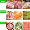 850w Meat Cutter Machine | Commercial Electric Meat Slicer-2.5mm/3.5mm/5mm/7mm/10mm/15mm/21mm | Stainless Steel 330lb/H, For Slices Strips Cubes,5mm view 2