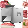 Meat Cutter Cutting Machine | 2.5mm -21mm Cube Shredded Meat 330LB/H 850W Home&Commercial Electric Stainless Steel Chicken Fish Beef Meat Vegetable Slicer,10mm view 1