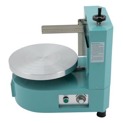 NAIXING Automatic Cake Icing Spreader, 110V Electric Cream Coating Machine for 412 Inch Cakes, SteelAluminum Build, Blue, for Home & Professional Bakers