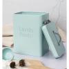 GMBYLBY Metal Laundry Room Container Modern Detergent Powder Storage Organization With Scoop Washing Powder Display Canister Box Washing Powder Storage Box, Green view 2