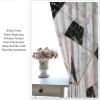 Abstract Marble Curtains, Pink Gray Black Geometric Marble Golden Line Art Stone Cracked Stripe Print Window Drapes for Living Room Girls Women Bedroom, 42" W X 63" L view 4