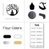 Idadey Tree of Life and Buddha Metal Wall Decor, Meditation Hindu Wall Decor, Zen Metal Wall Art, Yoga Studio & Spiritual Spaces (Silver, 28"x28") view 4