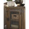 MAKLAINE Contemporary Farmhouse Chairside Wood End Table in Brown view 4