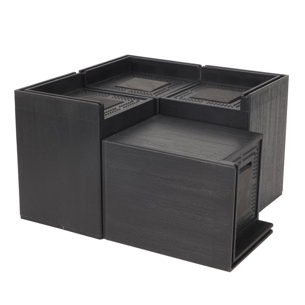 Locadence 4PCS Sofa Risers, Square 4in Porose Bed Lifts Furniture Antiskid Risers for Table, Sofa, Sofa, Table, Chair, Cabinet, Armchair