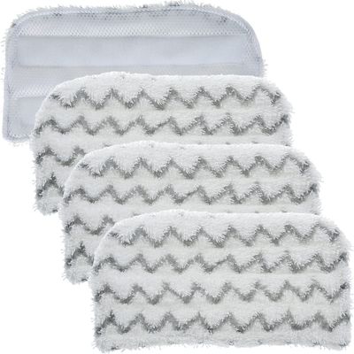 HSHGZSR 4 Pcs Steam Mop Pads Microfiber Washable Pads Replacement for Shark Steam Mop S1000 S1000A S1000C S1000WM S1001C, Refill Soft Steam Cleaner Pad