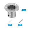 PATIKIL 0.98" Dia Closet Rod Bracket, O Shape Stainless Steel Closet Pole Socket Flange Rod Holder Support for Closet Wardrobe Shower Curtain with Screws Wall Anchors,4Pack view 3