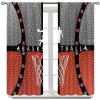 AAVEUP Sports Ball Blackout Curtains for Boys,Cartoon Hand-Drawn Sports Athletics Basketball Football Rugby Window Drapes Print for Kids Nursery Children Toddlers Bedroom Bathroom 52x96in view 2