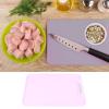Silicone Cutting Board Flexible Chopping Mat with Hanging Hole, Food Grade Non Slip Dishwasher Safe for Meat Vegetables Fruit, 30 * 22cm, Purple view 3