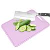 Silicone Cutting Board Flexible Chopping Mat with Hanging Hole, Food Grade Non Slip Dishwasher Safe for Meat Vegetables Fruit, 30 * 22cm, Purple view 4