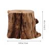 LALAFINA Tree Stump Led Light Base Usb Powered Crystal Ball Stand 3.54X2.75X2.36 Inch Night Light Holder for Home Office Desk Decoration view 2