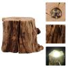 LALAFINA Tree Stump Led Light Base Usb Powered Crystal Ball Stand 3.54X2.75X2.36 Inch Night Light Holder for Home Office Desk Decoration view 3