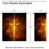 18TH CROZY Christ Cross Blackout Curtains for Girls Boy Home Decor, Easter Jesus Christian Church Dusk Grommet Thermal Insulated Drapes Darkening Window Curtain for Bedroom Living Room, 42 x 63 Inch view 3
