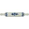 Polmedia Polish Pottery Rolling Pin - Flowers At Dusk Pattern Handmade in Boleslawiec Poland by Ceramika Artystyczna + Certificate of Authenticity view 2