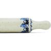 Polmedia Polish Pottery Rolling Pin - Flowers At Dusk Pattern Handmade in Boleslawiec Poland by Ceramika Artystyczna + Certificate of Authenticity view 4