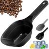 2PACK Dog-Cat Food-Scoop Measuring-Cup,1 Cup Capacity Versatile Plastic Pet Food Scoop with Measuring Lines 1 Cup and 1/2 Cup for Precise Portion Control (Black and Grey) view 1